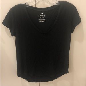 black v-neck tshirt
